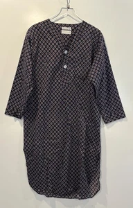 Camisa de noche vintage B Altman Co estampado geométrico para hombre talla mediana (1775) - Imagen 1 de 3