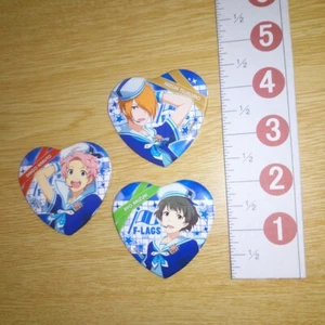 A46483 THE IDOLM@STER : SideM F-LAGS Can badge Ryo , Kazuki , Daigo - Picture 1 of 3