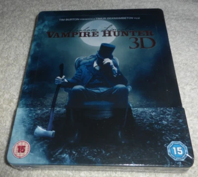 Abraham Lincoln Vampire Hunter 3D (Blu-ray, 2014) Exclusive Steelbook New/Sealed - Image 1 of 4