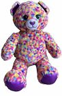 Confetti Cat Build A Bear Plush Stuffed Animal Polka Dot colorful BAB 