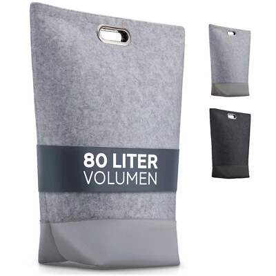 TULENO - XL Wäschesammler aus Filz Stoff - Wäschesack & Wäschekorb mit Griff - Bild 1 von 4