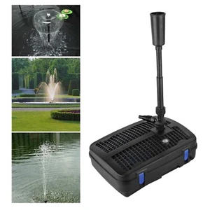 Teichpumpe Edelstahl 2500l/h 4-in-1 mit Filter UV-Klärer Springbrunnenend - Bild 1 von 10
