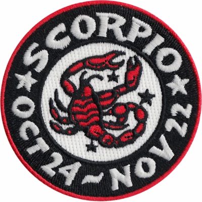 Patch - Scorpio Zodiac Astrology Zoltan GLOW IN THE DARK 3" Iron On #110087 - Image 1 of 3