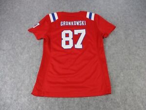 Rob Gronkowski New England Patriots Jersey Womens Small Red Nike NFL Football