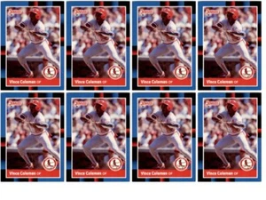 (8) 1988 Donruss #293 Vince Coleman St. Louis Cardinals Card Lot - Picture 1 of 2