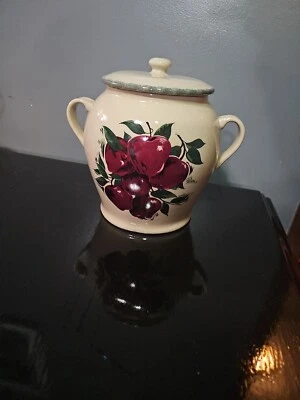 2Pc Cannister w/ Handles Apple by Home & Garden Party Stoneware Collection - Image 1 of 4