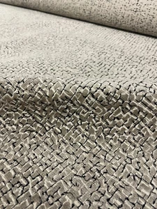 1.75 yds Romo Zinc Estagnol Space Dust Embroidered Velvet Upholstery Fabric - Picture 1 of 14