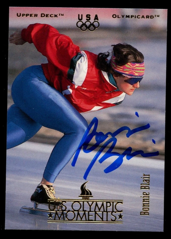 Bonnie Blair #79 signed autograph auto 1996 Upper Deck Olympic Trading Card - Image 1 of 1