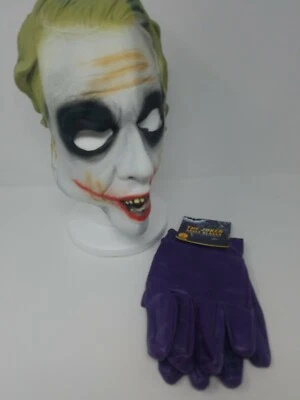 Rubies Costumes DC Comics 2008 Latex The Joker Mask Adult Size and Joker Gloves - Image 1 of 4