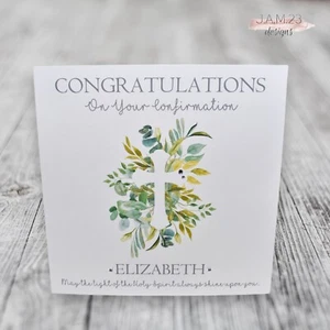 Personalised Holy Confirmation Card - Picture 1 of 8