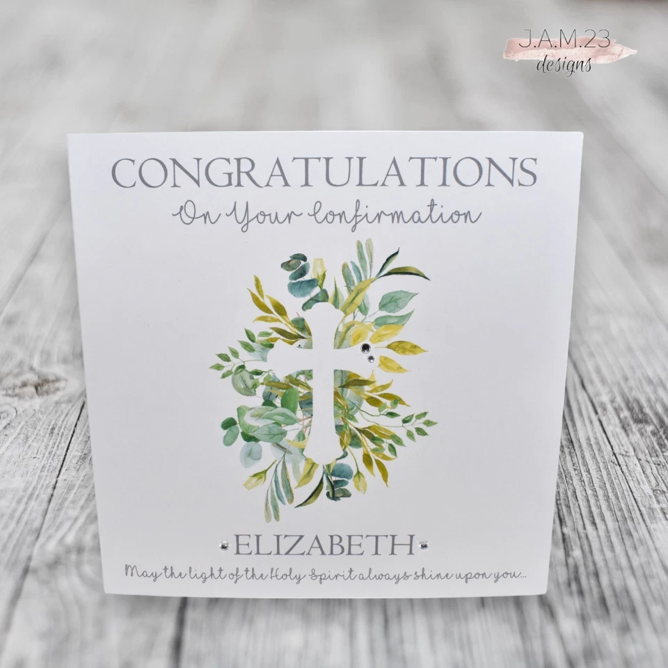Personalised Holy Confirmation Card - Image 1 of 4