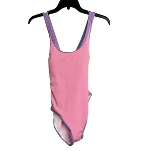 New Poetry In Ocean Pink Purple Colorblock One Piece Bathing Suit Swimsuit - Picture 1 of 5