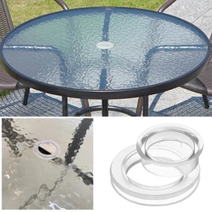 Plastic Patio Garden Table Parasol Umbrella Hole Ring Cap Set Plug 2PCS UK - Picture 1 of 12