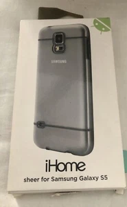 Neu iHome Samsung Galaxy S5 durchsichtig ergonomischer Griff voller Zugriff Handy Hülle - Bild 1 von 2