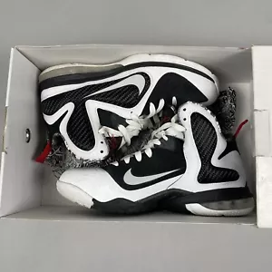 Nike LeBron 9 Freegums 2011 para hombre talla 11,5 negro blanco baloncesto 469764 101 - Imagen 1 de 15