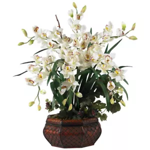 Large Cymbidium Silk Flower Arrangement 2 - Picture 1 of 1
