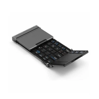 iClever Foldable Keyboard Touchpad 3 Bluetooth IC-BK08 Dark Gray JAPAN NEW - Image 1 of 4