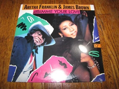 ARETHA FRANKLIN & JAMES BROWN - GIMME YOUR LOVE - SEALED ARISTA 12" SINGLE - Image 1 of 2
