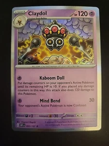 Claydol 095/197 Holo Scarlet Violet Obsidian Flames Pokemon Trading Card TCG - Picture 1 of 2