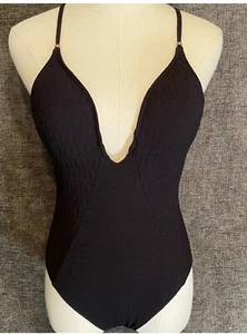 Lucky Brand Black One Piece Women's Bathing Suit  Swimsuit New Size Small - Picture 1 of 6