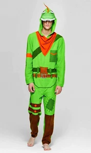 Fortnite Size LARGE Mens Union Suit One Piece Pajamas Rex Cosplay Costume Adult - Picture 1 of 3