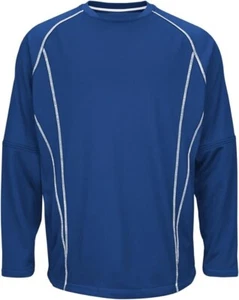 Majestic Youth On-Field Fleece Practice Pullover Royal Medium 10/12 - Picture 1 of 1