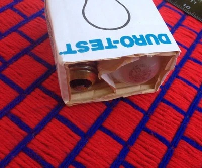 Box of 2 DURO-TEST 15w appliance frost 15 watt 15A15 LIGHT BULB A15 MADE in USA  - Image 1 of 3