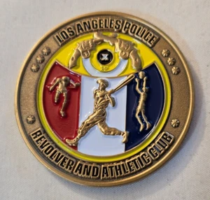 Moneda de desafío 2018 revólver y club atlético del Departamento de Policía de Los Ángeles LAPD - Imagen 1 de 4
