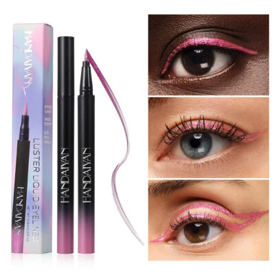 Eyeliner Liquido Colorato Waterproof Colore Metallizzato Cosmetici Perlati ☆ - Image 1 of 4