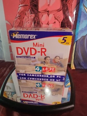 Memorex Mini DVD R 5 Pack NEW IN BOX Sealed Never Opened  - Image 1 of 3