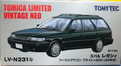 Tomytec Tomy Tomica Vintage LV-N231b Subaru Legacy Wagon Brighton 220 1/64 Foto 1 de 3