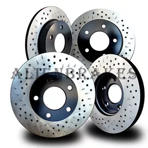 LEX004SD Lexus ES350 2007-2012 Brake Rotors Cross Drill & Dimple Slots - Picture 1 of 1