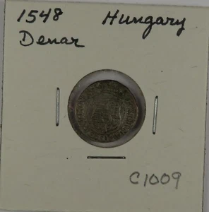 C1009 Hungary, AR Denar, 1548, Kremnitz Mint D - Picture 1 of 4