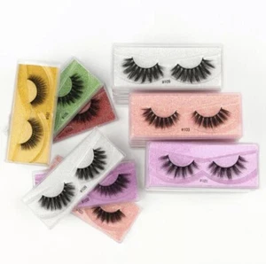 Best Wholesale 3d Mink False Eyelashes 20/30/40/50/100 Pairs Fluffy Wispy Fake - Picture 1 of 3