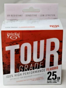 Strike King Tour Grade High Performance Flouro 200 yds Fishing Line 25lb Clear - Picture 1 of 6