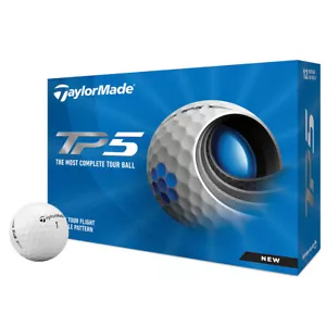 TAYLORMADE TP5 GOLF BALLS 1X12 BRAND NEW - Picture 1 of 3