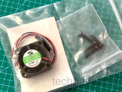 Lot 2pcs 5V 25x25x10mm DUAL BALL-BEARING Micro Fan Kit, 2-pin, 25mm, Breadboard - Image 1 of 4