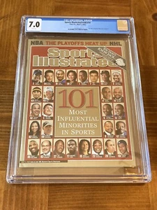 LeBron James Sports Illustrated CGC 7.0 White (Tiger #2, Kobe #18 & LeBron #101) - Picture 1 of 5