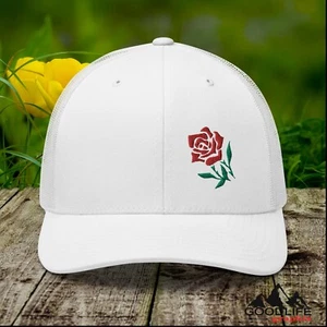 Red Rose Belle minimalistische Truckermütze für Damen - Bild 1 von 27