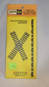 Atlas #2568 N-Scale 1-Section 60 degree Crossing Track - NEW - UNOPENED - NOS - Picture 1 of 4