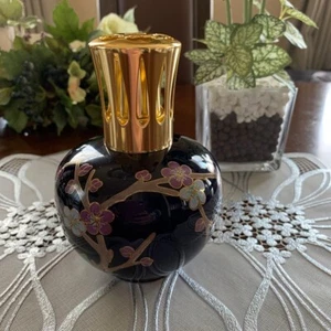 Lampe Berger schwarz Porzellan Duftlampe Pflaumenblüte Design Kunst - Bild 1 von 7