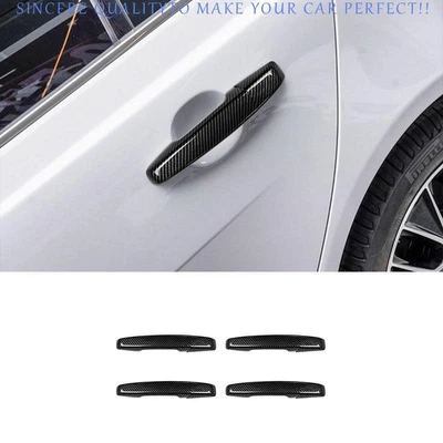 Cubierta exterior de manija de puerta lateral de fibra de carbono ABS para Jaguar E-PACE 2018-2024 8 piezas Foto 1 de 4