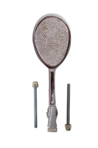 Tennis Racket Chrome Plated Brass Door Knocker with Hardware Renovators Supply - Picture 1 of 4