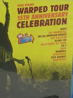  VANS WARPED TOUR 09 LIVE,BLU- RAY NEW! Celebration, AMERICAN REJECTS,BLINK,3OH  - Image 1 of 4
