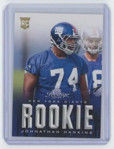 Tarjeta de fútbol americano 2013 Panini Prestige novato Johnathan Hankins New York Giants #241 - Imagen 1 de 2
