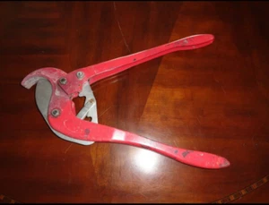 Large Heavy Duty PVC PIPE HOSE RUBBER CUTTER RATCHETING tool HAND RATCHET type - Picture 1 of 4
