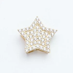 Colgante De Estrella Colorido Brillante De Oro Sólido De 10K Oro Amarillo - Imagen 1 de 8