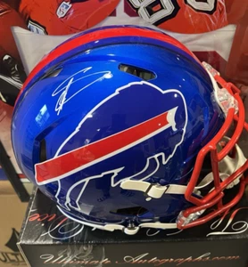 Von Stefon Diggs signierter Buffalo Bills F/S Flash Speed Helm Beckett W Hologramm - Bild 1 von 6