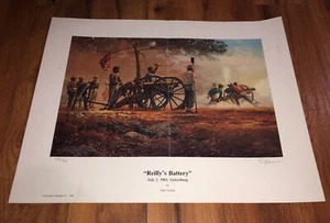*DAMAGED* Dale Gallon Reilly's Battery Civil War Gettysburg Signed Print 431/950 - Picture 1 of 10