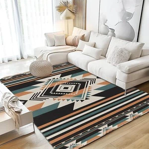 Area Rugs 5x7 Washable Rug Southwestern Living Room Area Rug Soft Anti-Skid T... - Picture 1 of 7